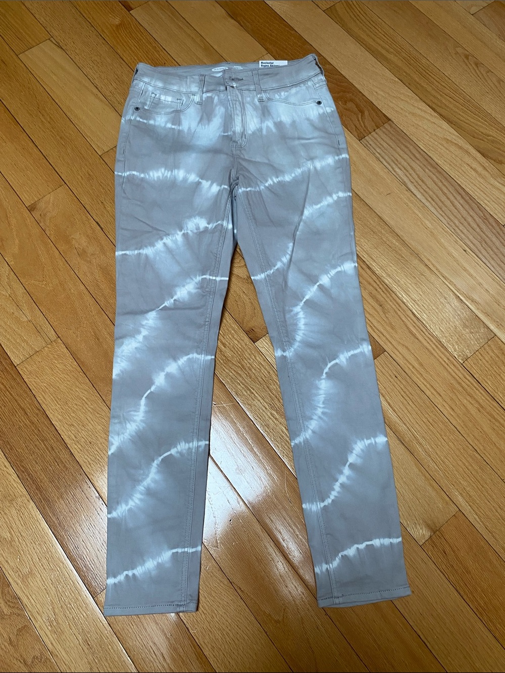 Old Navy Gray Tie-Dye Skinny Jeans